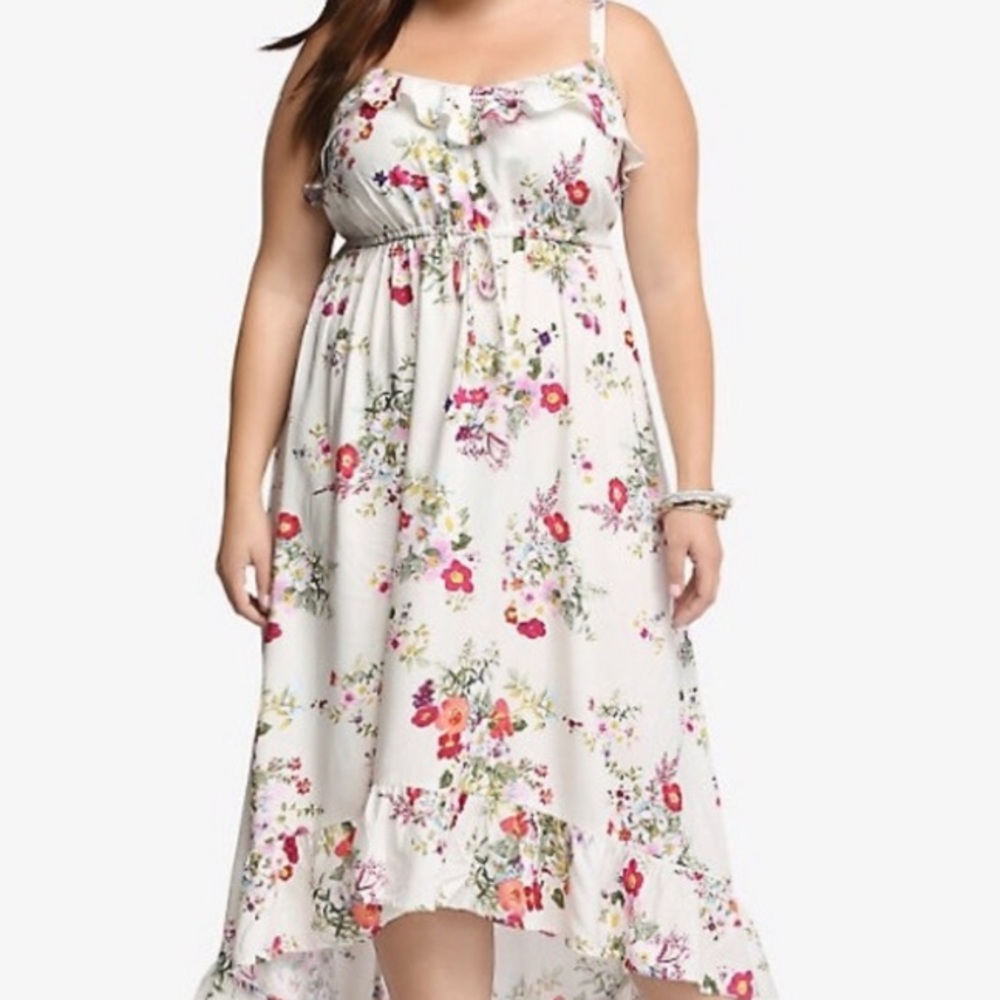 Torrid hi-low floral dress size 14/16